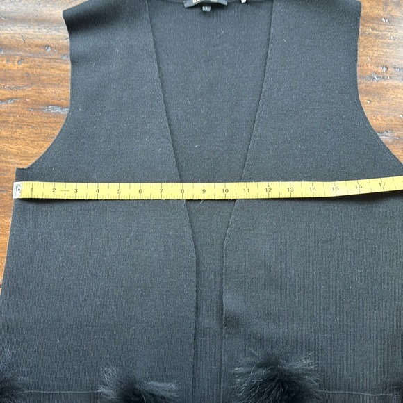 Kobi Halperin Black Knit Vest with fur detail
Solid black-no fading- EUC - Picture 2 of 9